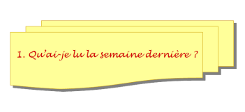 1 qu'ai-je lu la semaine dernière