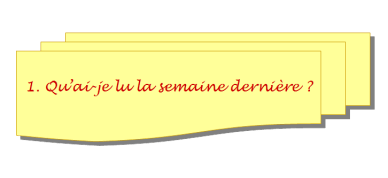 1 qu'ai-je lu la semaine dernière